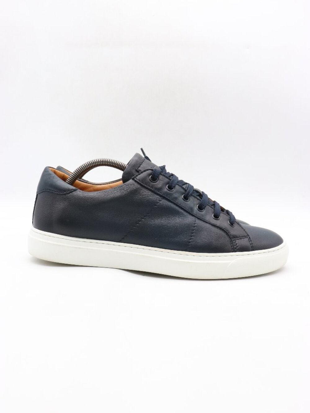 To Boot New York Adam Derrick Colton Men's 10 Navy Blue Leather Lace Up Sneakers